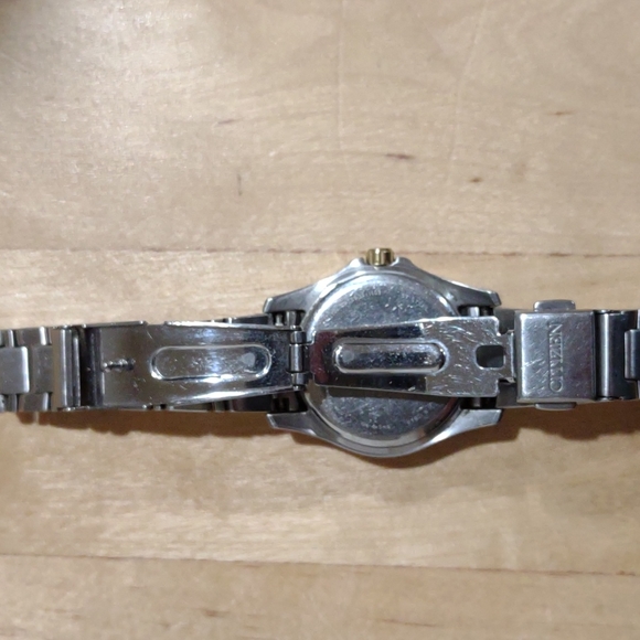 Citizen Eco-Drive silver with gold and rhinestone accents - Picture 15 of 16